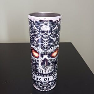 Skull Motif Tumbler